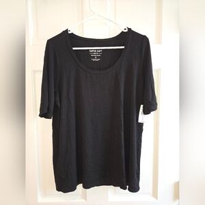 Torrid Super Soft Black Short Sleeve Tee